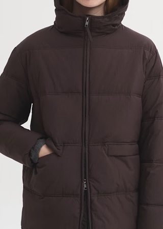 Abrigo acolchado de nylon - Imagen 1