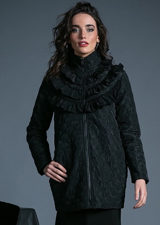 Abrigo plumas black - Imagen 1