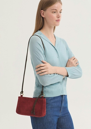 Bandolera de serraje - Imagen 1