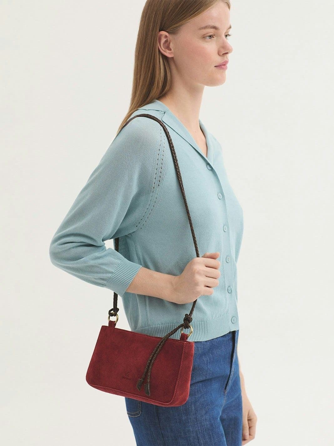 Bandolera de serraje - Imagen 5