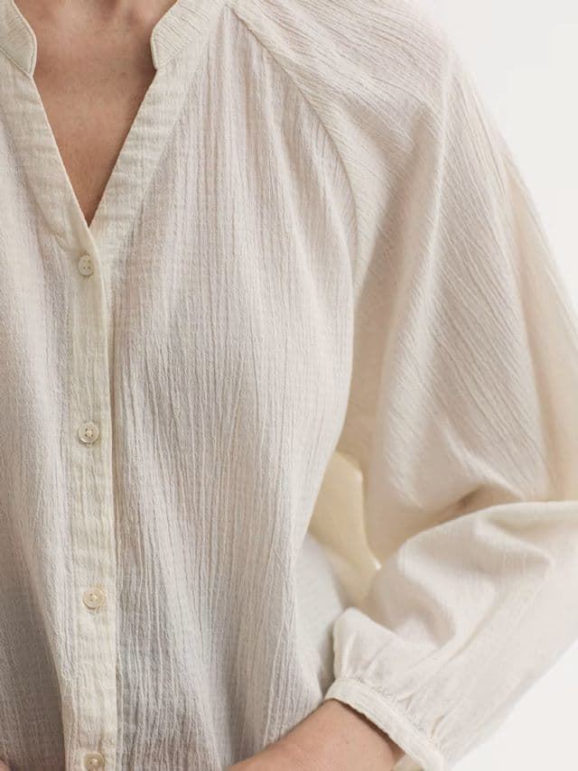 Blusa bambula jacquard - Imagen 3
