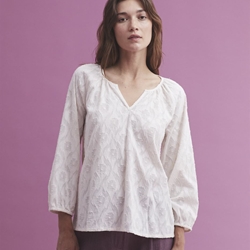 Blusa jacquard devor - Imagen 1