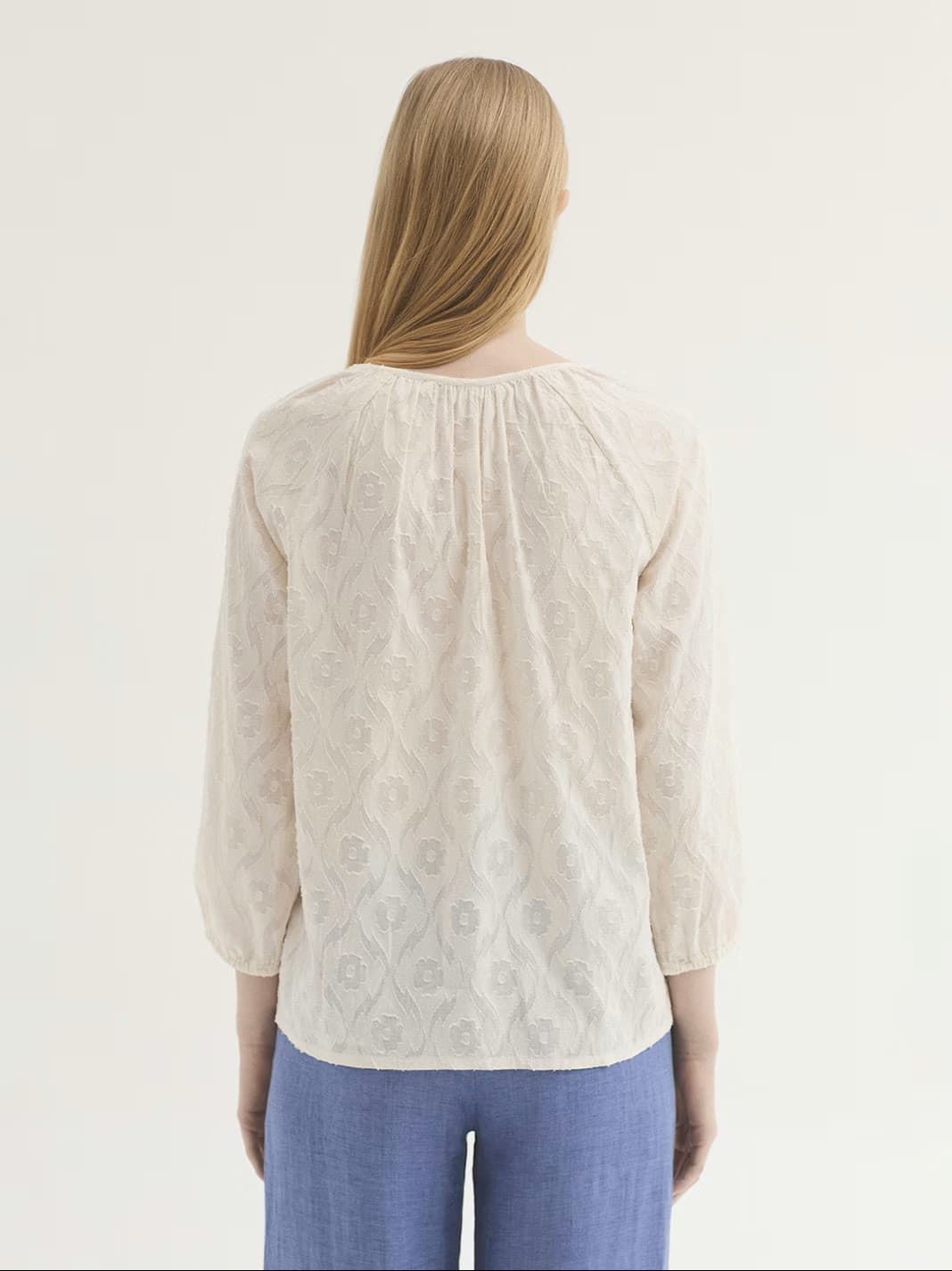 Blusa jacquard devor - Imagen 3