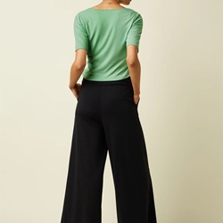 Border Palazzo Cropped Pants Milano Uni - Imagen 2