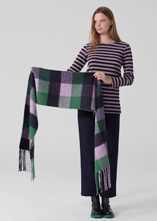 Bufanda lana cuadros - Imagen 1