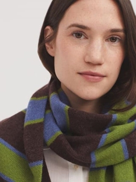 Bufanda rayas de lana - Imagen 1