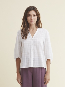 Camisa jacquard de cuadros - Imagen 1