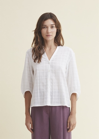 Camisa jacquard de cuadros - Imagen 1