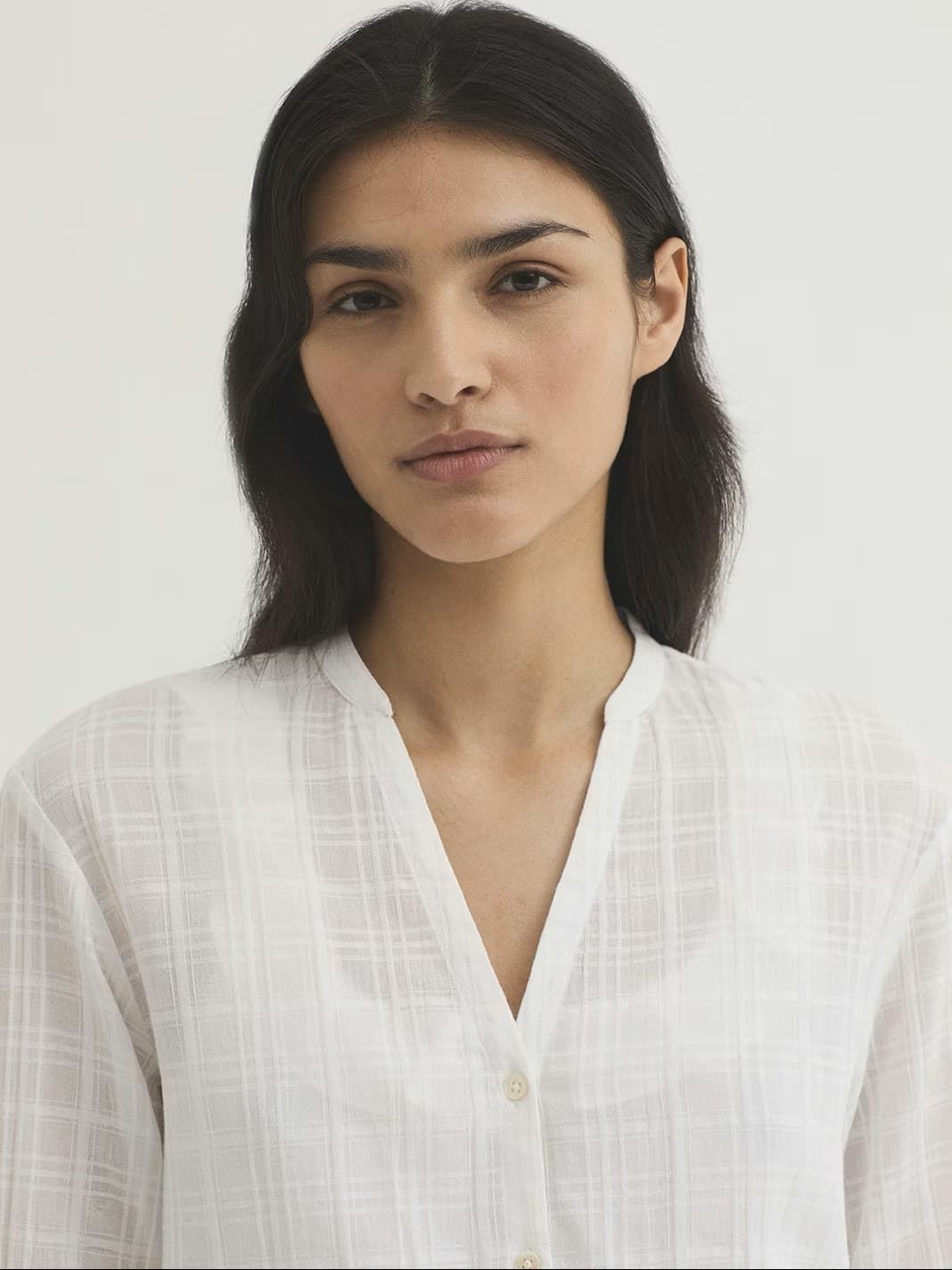 Camisa jacquard de cuadros - Imagen 4