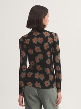 Camiseta con cuello perkins "Animal Flower" - Imagen 2