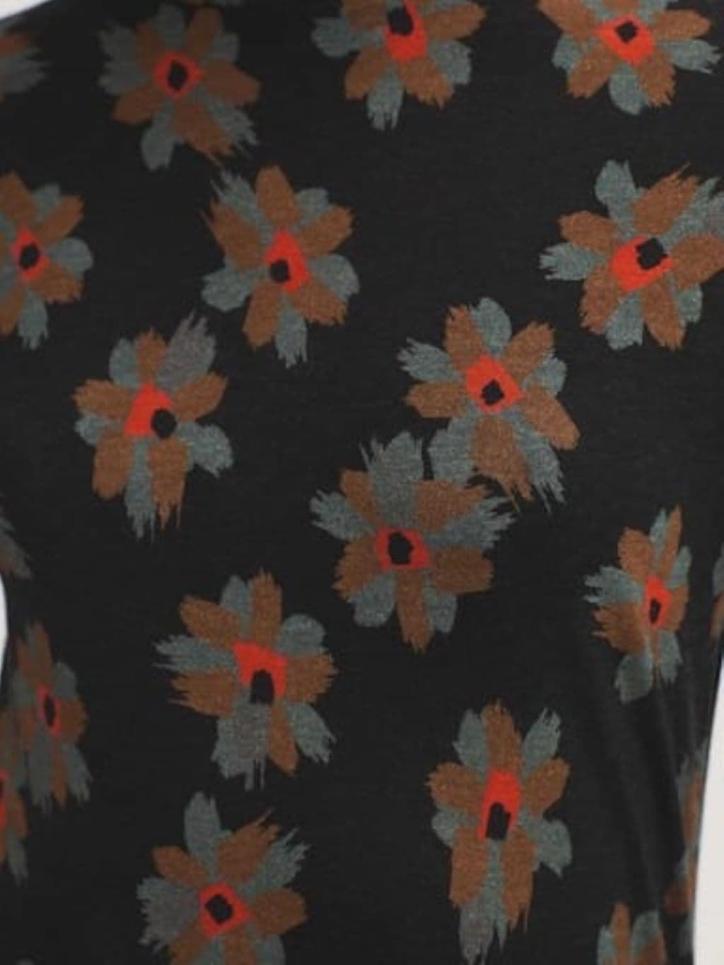 Camiseta con cuello perkins "Animal Flower" - Imagen 5