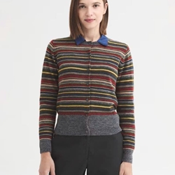 Chaqueta boba punto multirayas - Imagen 1