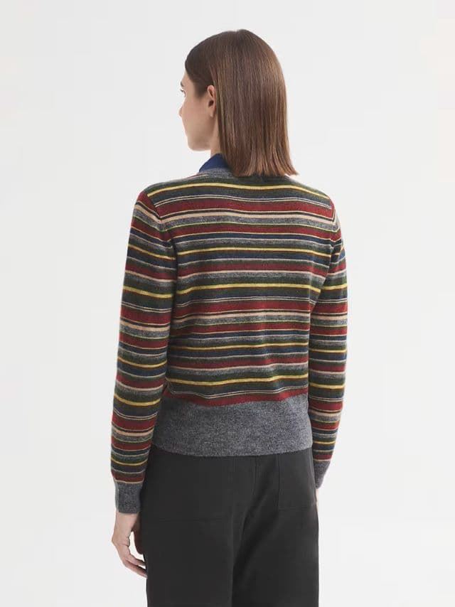 Chaqueta boba punto multirayas - Imagen 2
