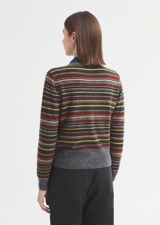 Chaqueta boba punto multirayas - Imagen 2