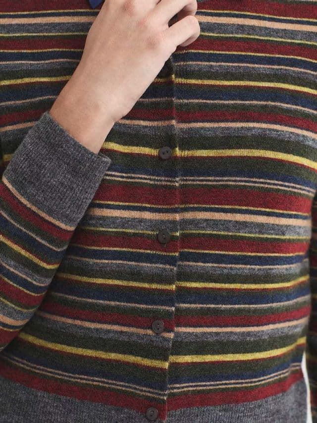 Chaqueta boba punto multirayas - Imagen 3