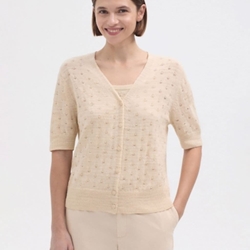 Chaqueta manga corta calada - Imagen 1