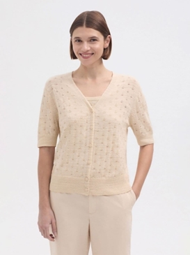 Chaqueta manga corta calada - Imagen 1