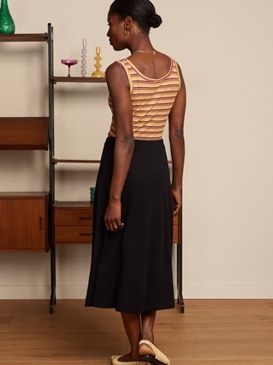 Falda juno midi milano crepe - Imagen 2