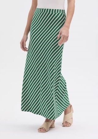 Falda larga rayas al bies - Imagen 1