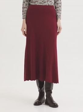 Falda larga rib - Imagen 1