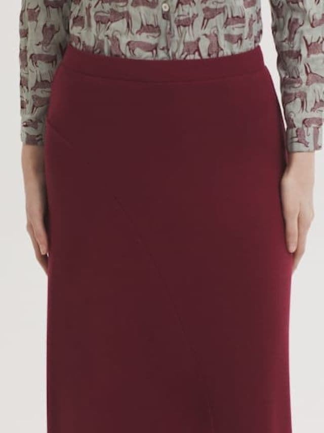 Falda larga rib - Imagen 3