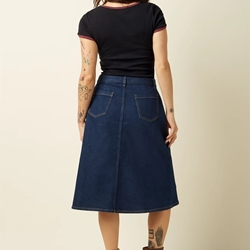 Falda Marie Onyx Denim - Imagen 2
