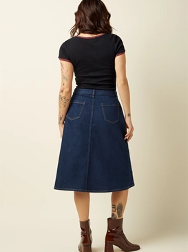 Falda Marie Onyx Denim - Imagen 2