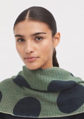 Fular cuadros topos - Imagen 1