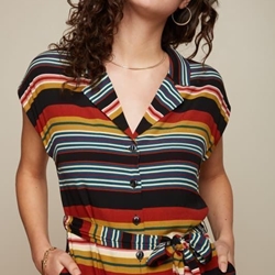 Irene vestido maxim stripe - Imagen 1