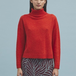 Jersey c/vuelto basico en lana - Imagen 1