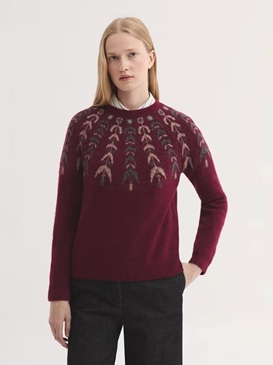 Jersey cuello redondo con greca - Imagen 1