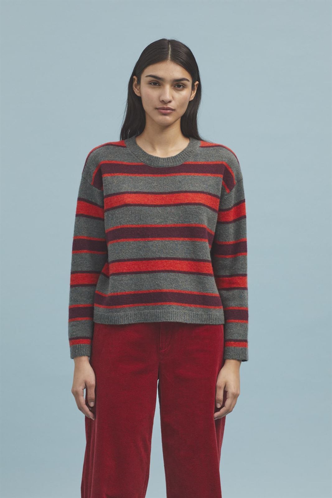 Jersey de lana a rayas - Imagen 1