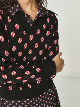 Jersey jengibre negro mariquitas - Imagen 2