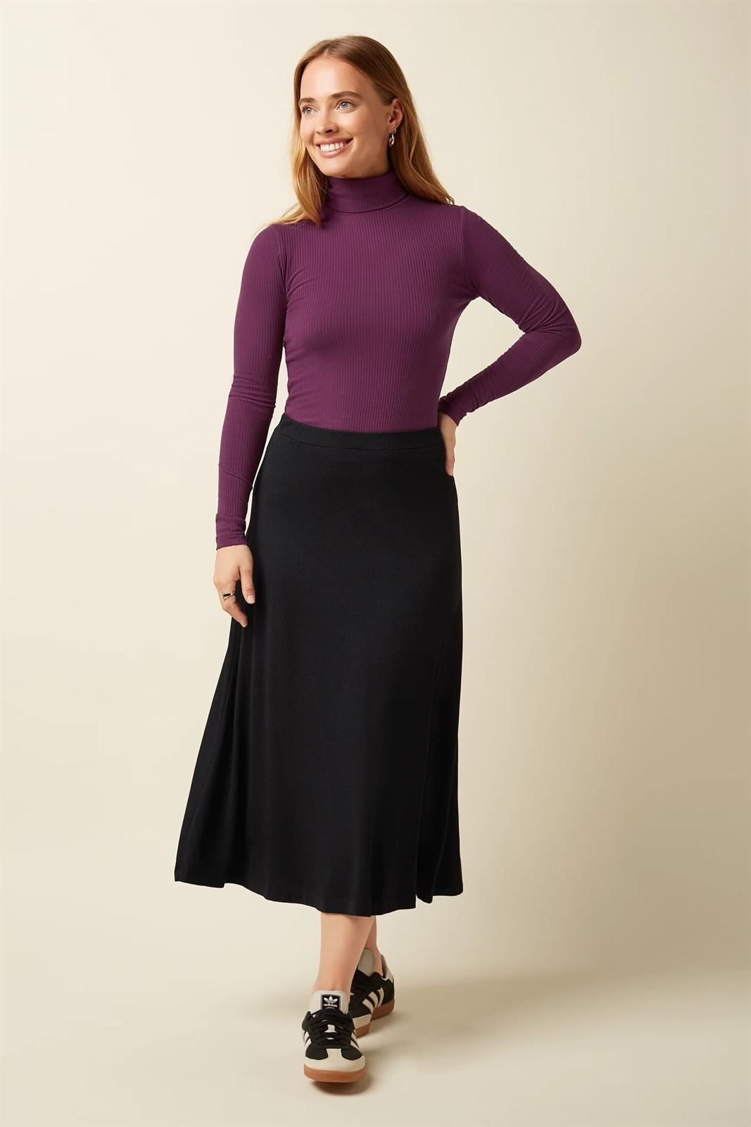 Juno Midi Skirt Milano Crepe - Imagen 2
