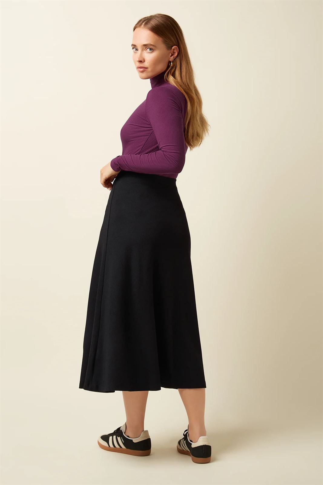 Juno Midi Skirt Milano Crepe - Imagen 3