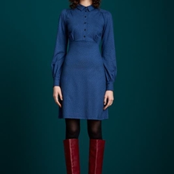 KL. DUFFY BUTTON DRESS LITTLE DOTS - Imagen 1