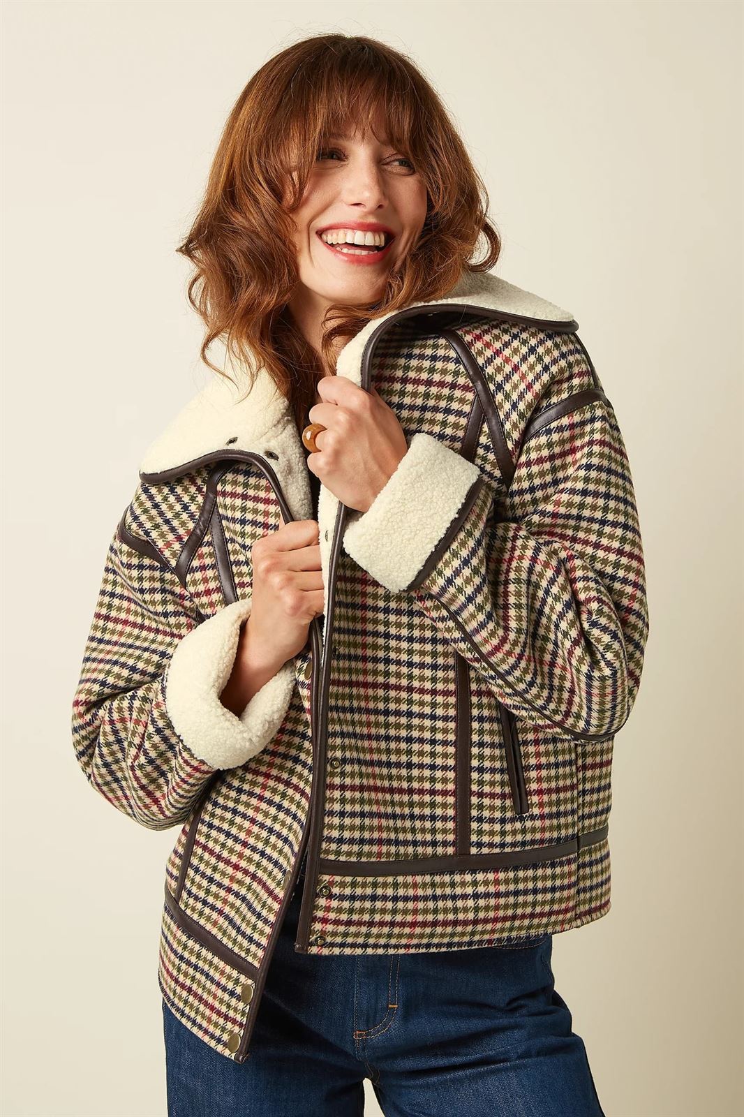 Monia Coat Basso Check - Imagen 1