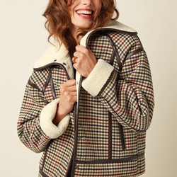 Monia Coat Basso Check - Imagen 1