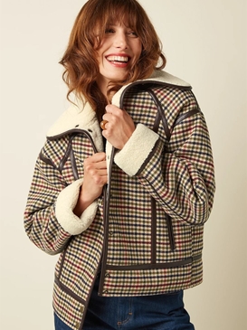 Monia Coat Basso Check - Imagen 1
