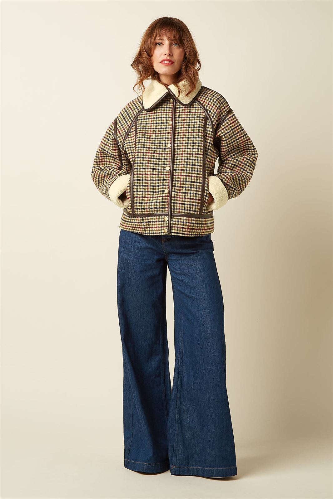 Monia Coat Basso Check - Imagen 4