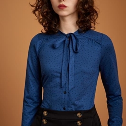 Olivia blouse little dots - Imagen 1
