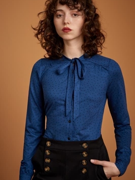 Olivia blouse little dots - Imagen 1