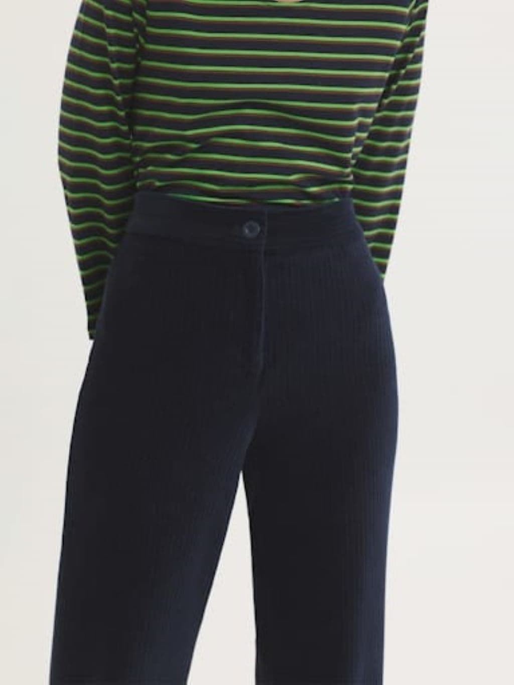 Pantalón cremallera pana elásticica - Imagen 3
