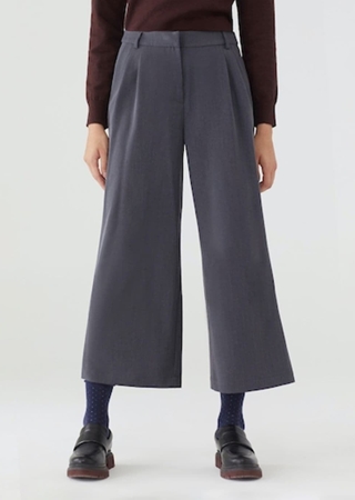 Pantalón culotte pinzas - Imagen 1