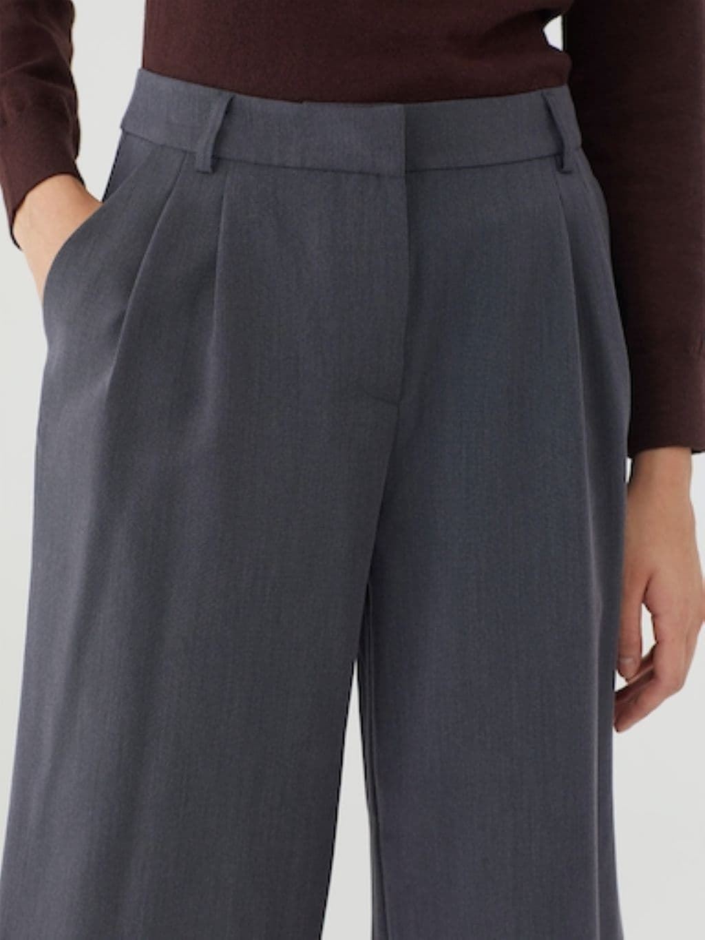 Pantalón culotte pinzas - Imagen 3
