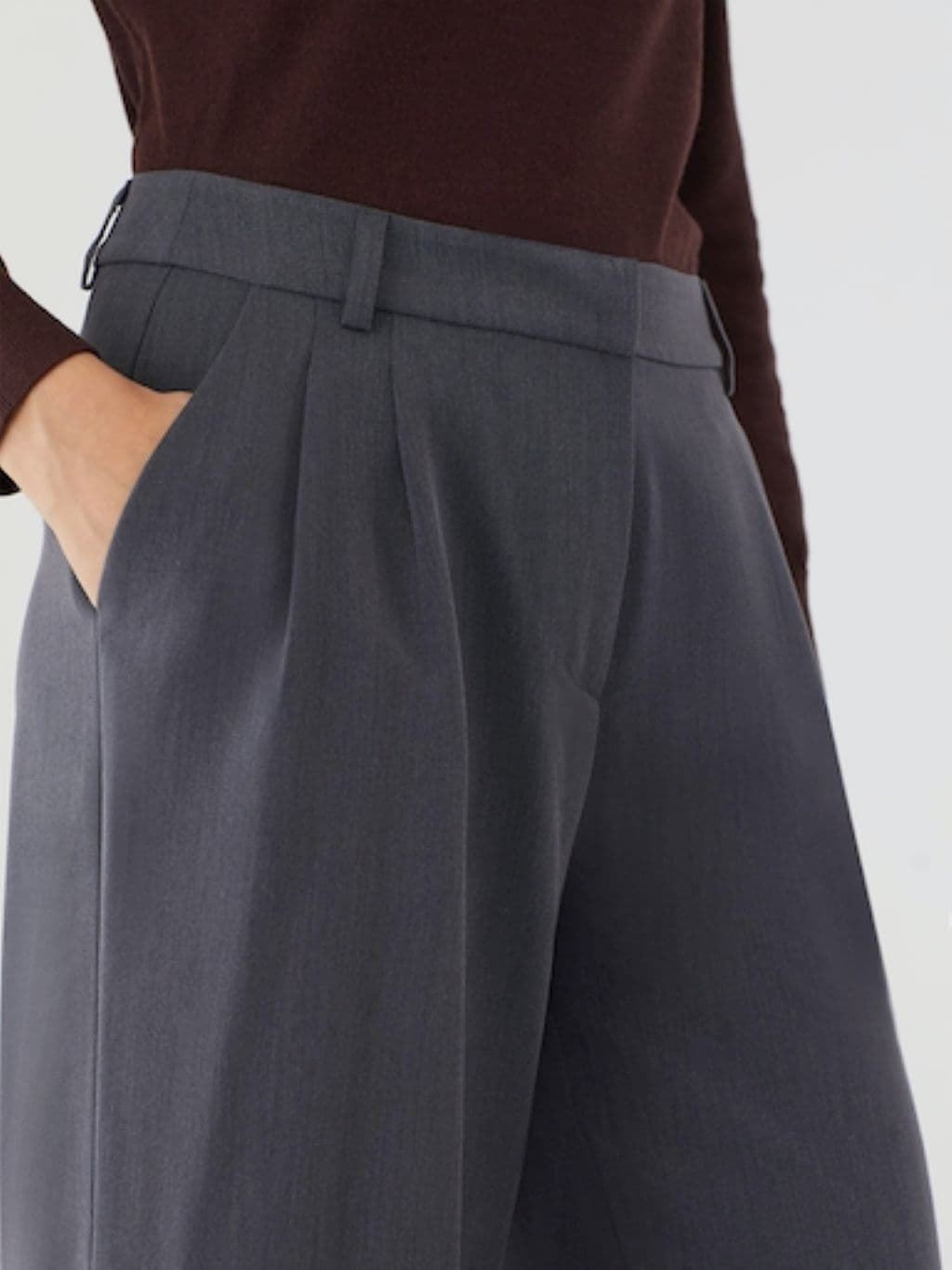 Pantalón culotte pinzas - Imagen 5
