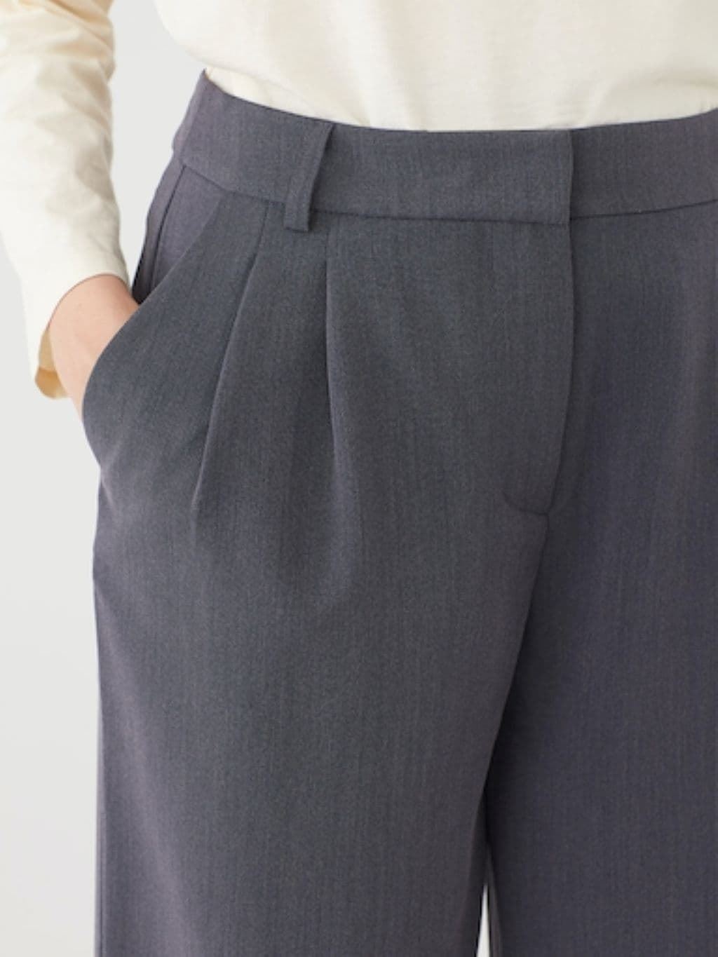 Pantalón culotte pinzas - Imagen 6