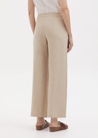 Pantalones de lino natural - Imagen 2
