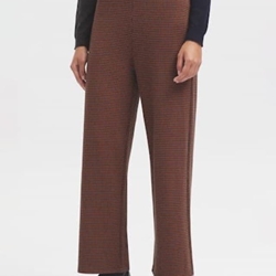 Pantalones jacquard de espiga - Imagen 1