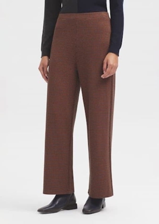 Pantalones jacquard de espiga - Imagen 1